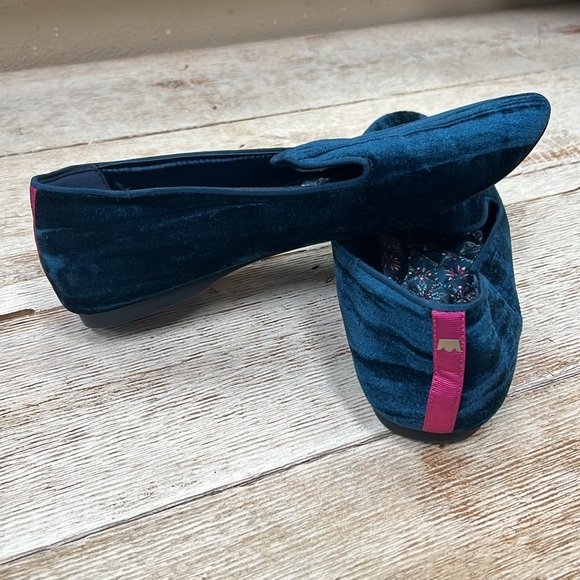 Birdies The Swan Velvet Slip On Shoes - Picture 6 of 7